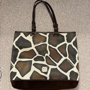 Like New Dooney & Bouke Canvas, Leather and Suede bag